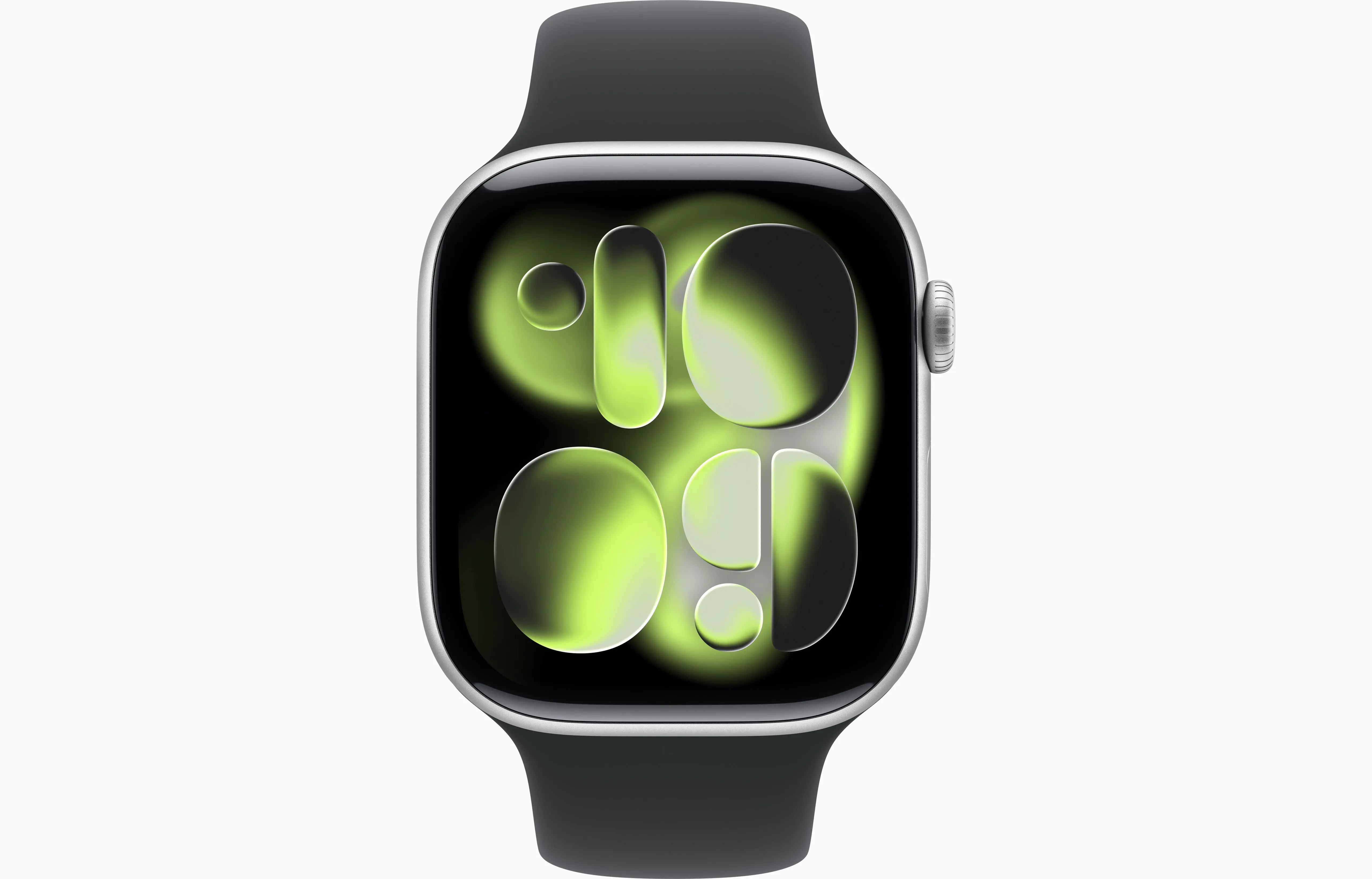 Apple Watch Series 11 Aluminum GPS – Silver (Black Sport Band) - Image 2