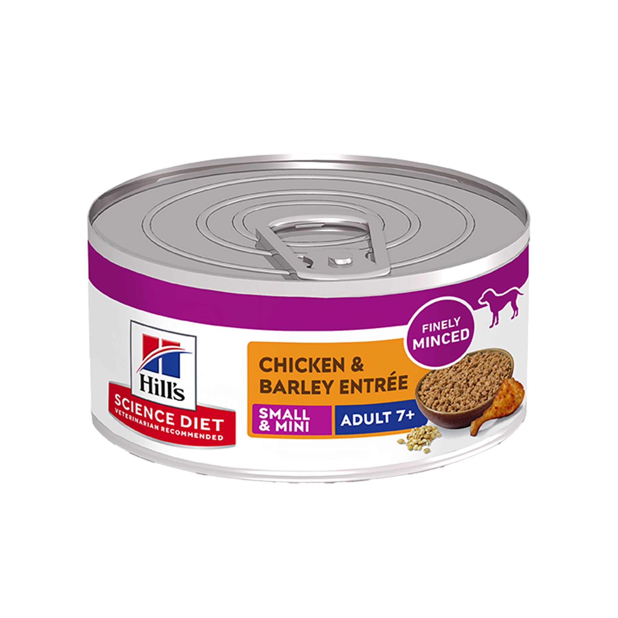 Hill's Science Diet Small & Mini Senior 7+ Wet Dog Food - Chicken & Barley Entree,