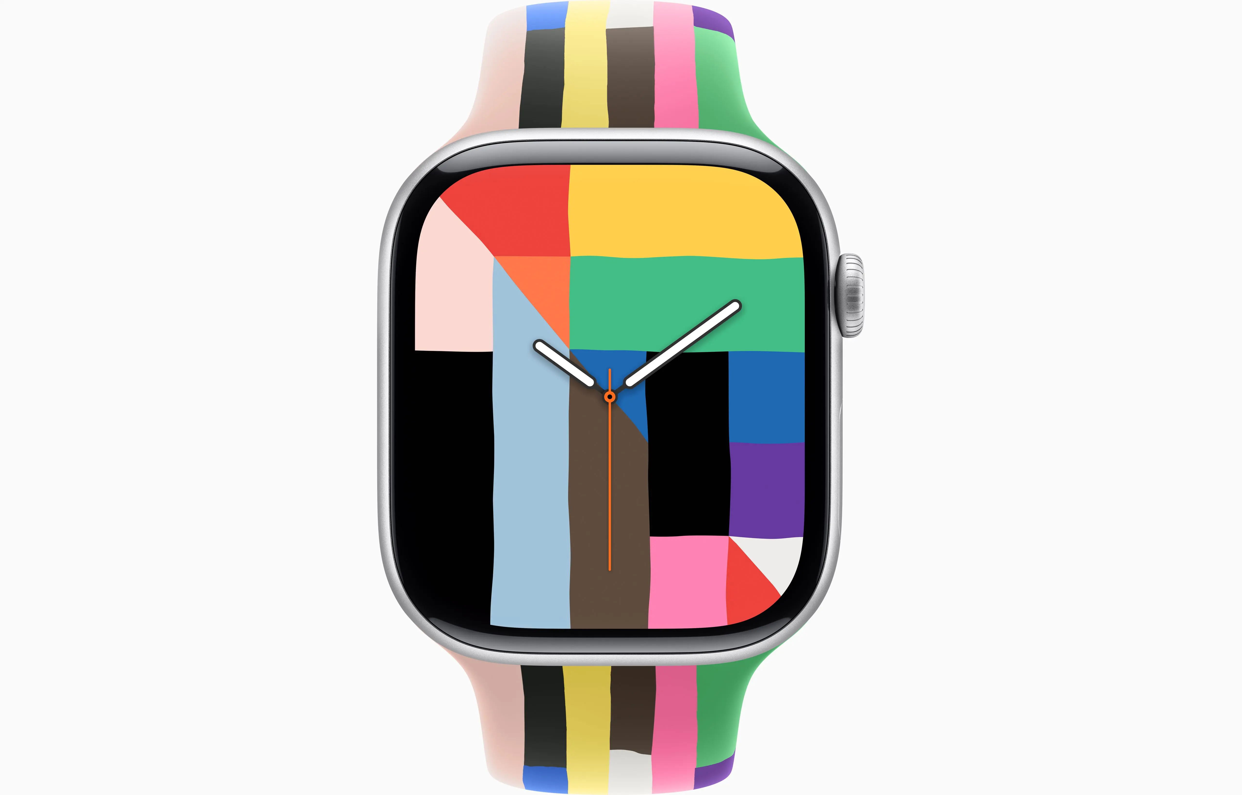 Apple Watch Series 11 Aluminum GPS – Silver ( Pride Edition Sport Band) - Image 2
