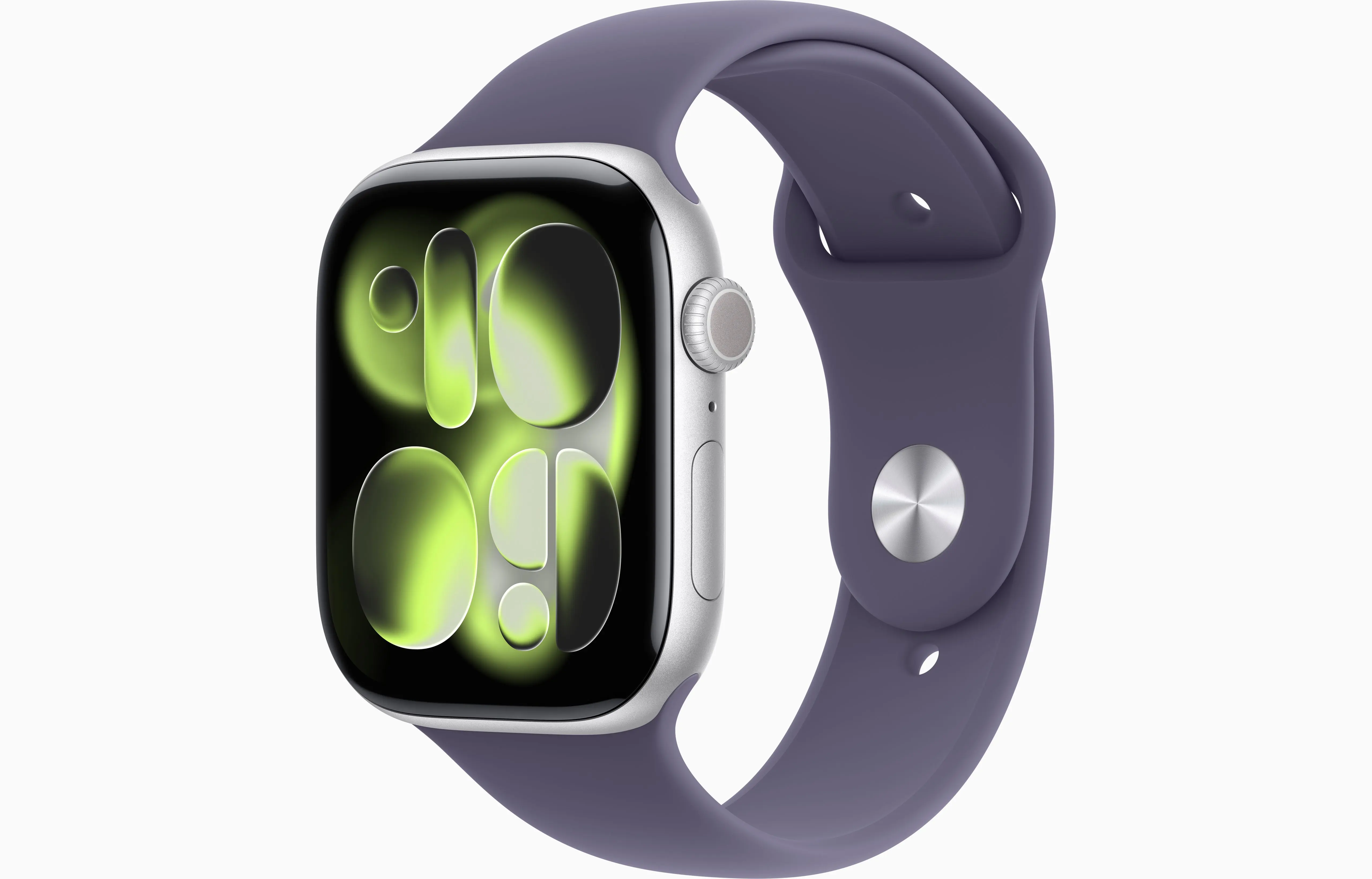 Apple Watch Series 11 Aluminum GPS – Silver (Purple Fog Sport Band)