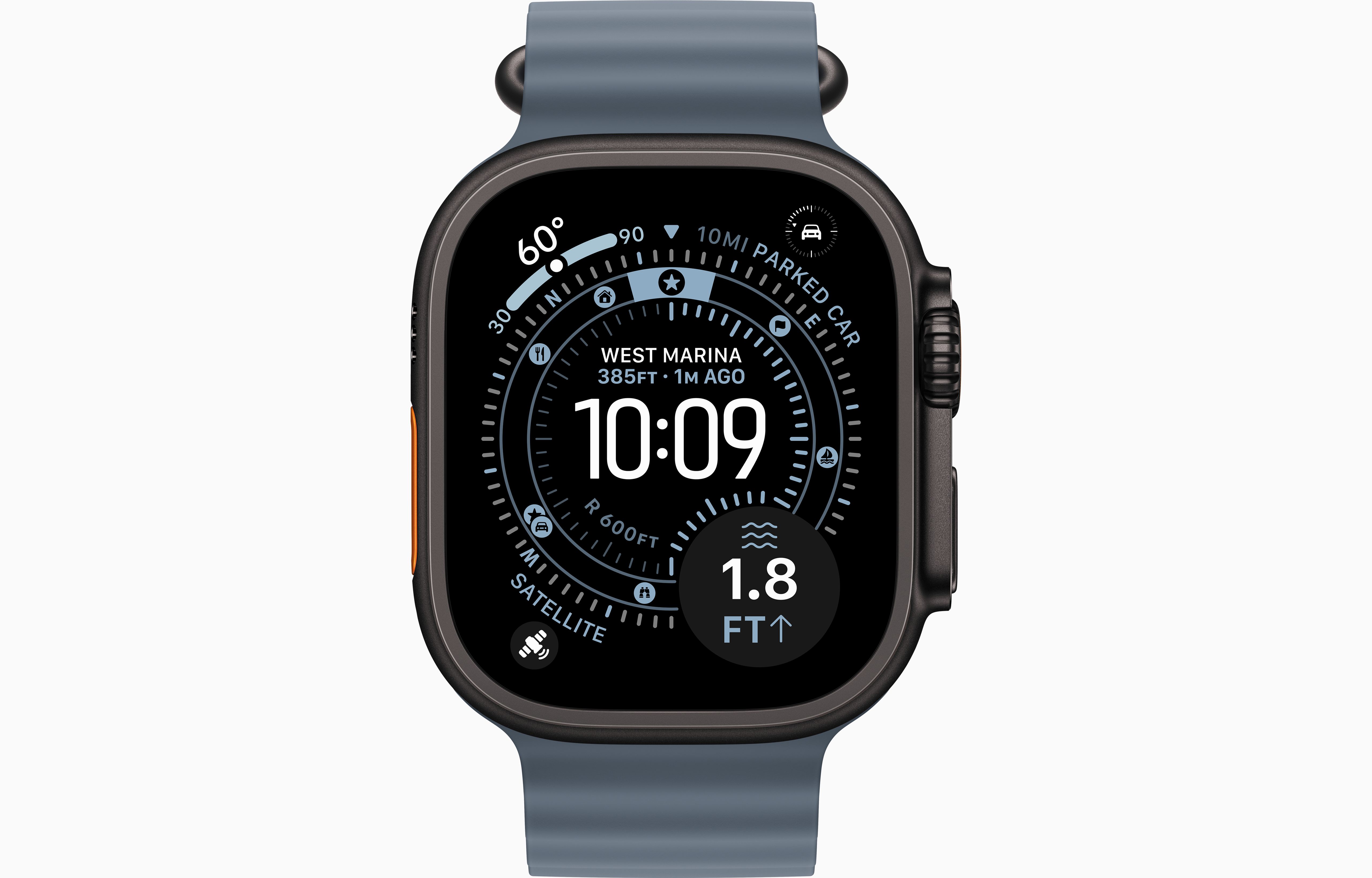 Apple Watch Ultra 3 GPS + Cellular, Black Titanium   Ocean Band - Image 2