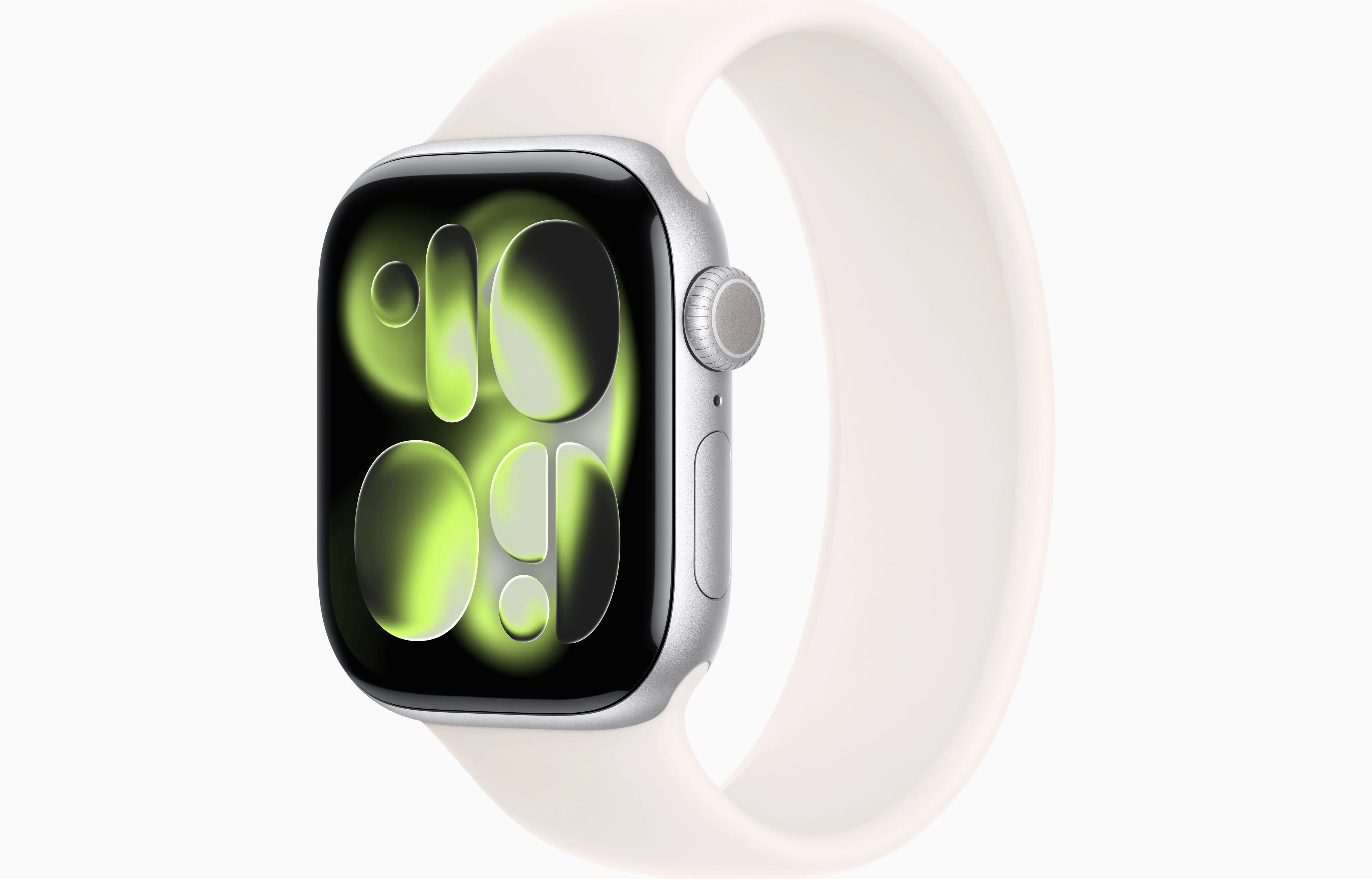 Apple Watch Series 11 Aluminum GPS – Silver (Light Blush Solo Loop)