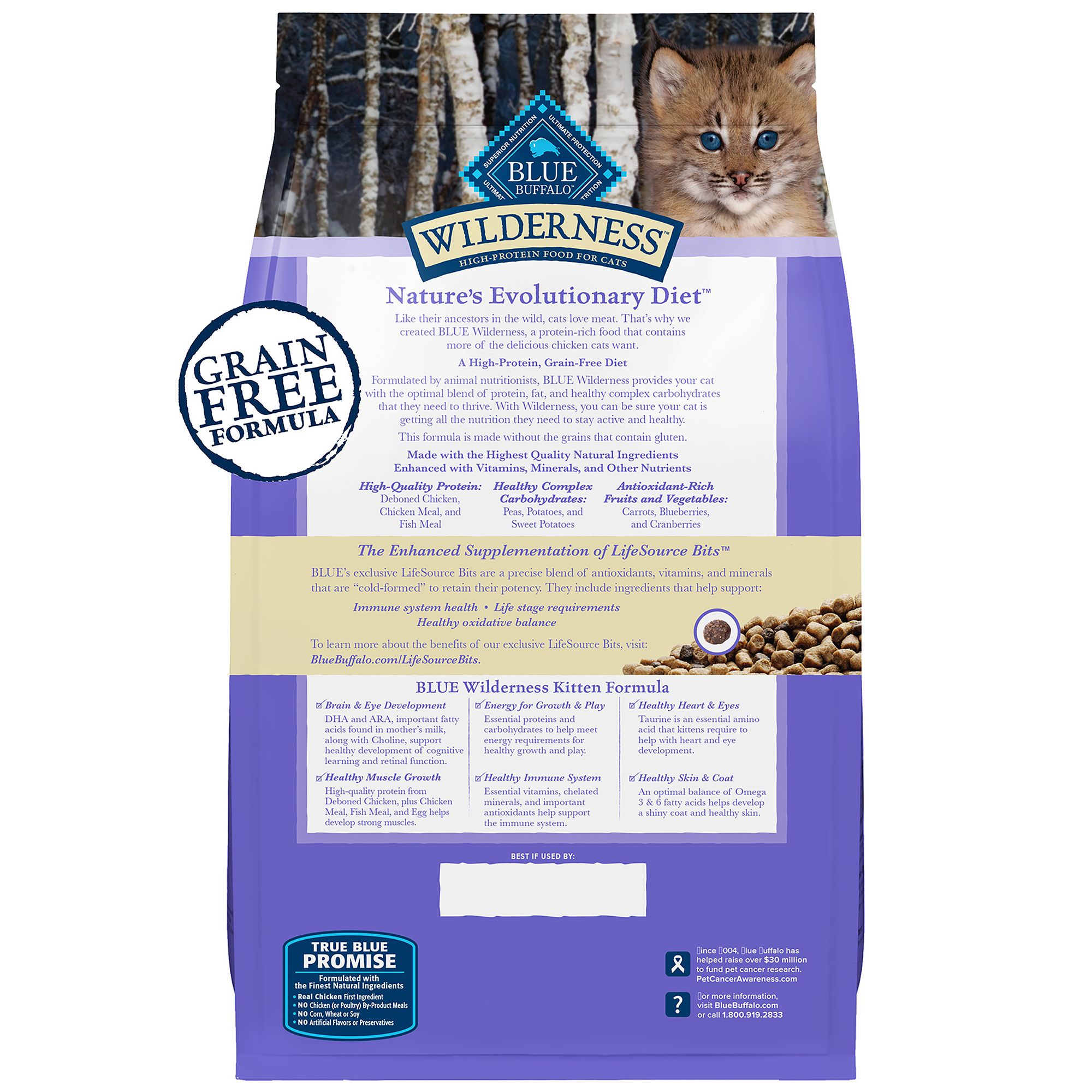 Blue Buffalo® Wilderness&trade;  Kitten Dry Cat Food - Grain Free, Chicken - Image 2