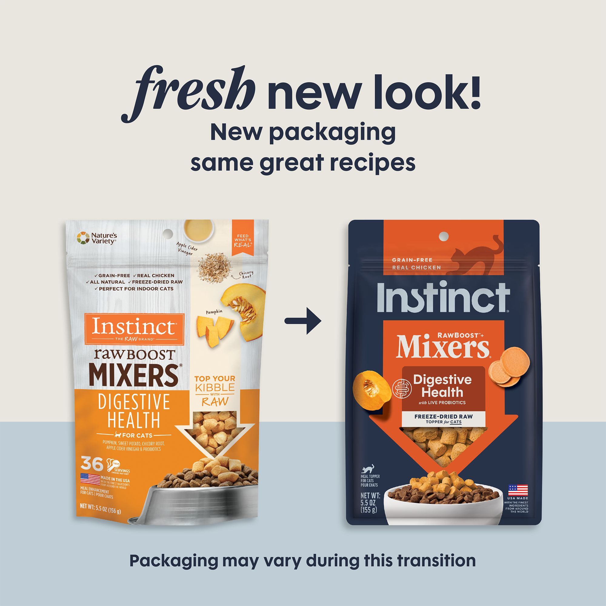 Instinct® RawBoost Mixers Digestive Health Cat Food Topper - Natural, Grain Free - Image 2