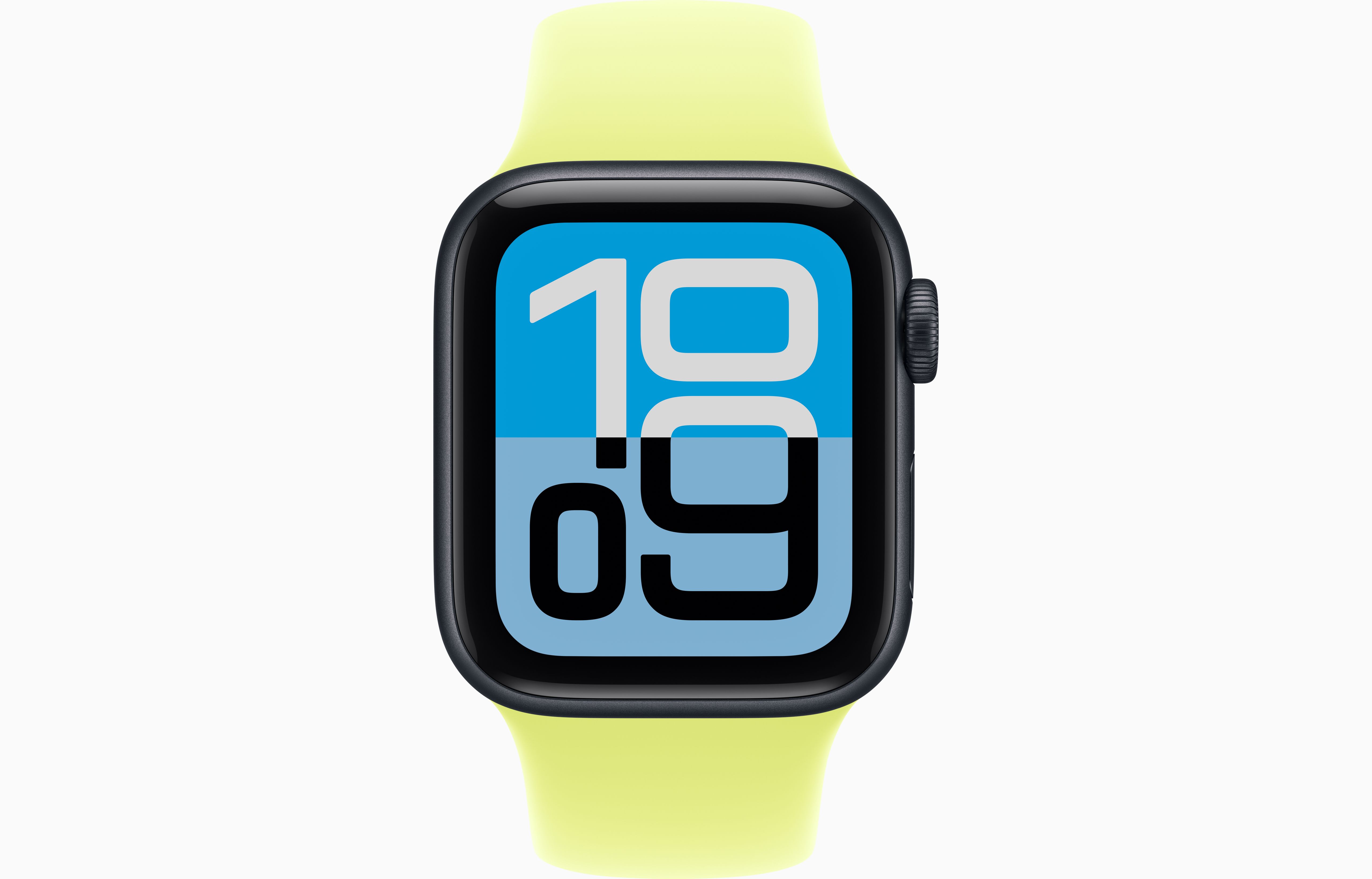 Apple Watch SE GPS – Midnight (Neon Yellow Sport Band) - Image 2