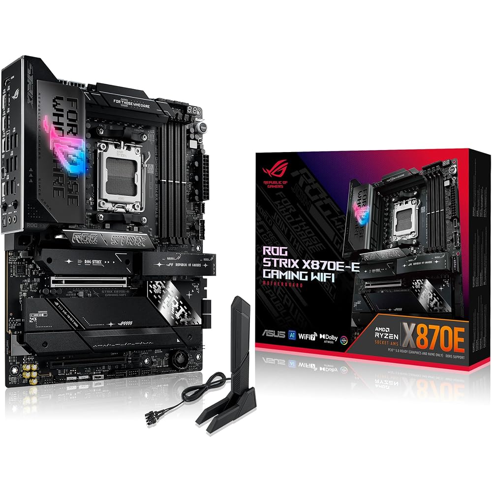 ASUS ROG Strix X870E-E Gaming WiFi AMD AM5 X870 ATX Motherboard - Image 1