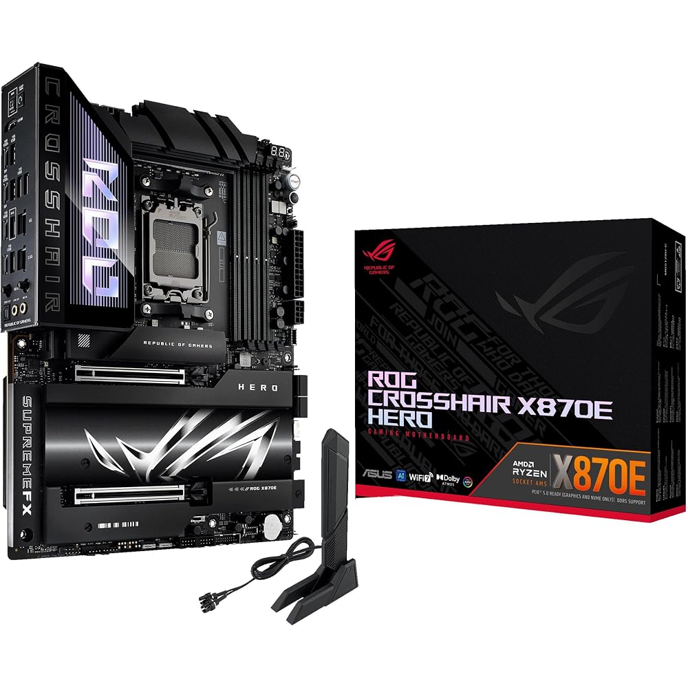 ASUS ROG Crosshair Hero AMD X870E AM5 ATX Motherboard - Image 1