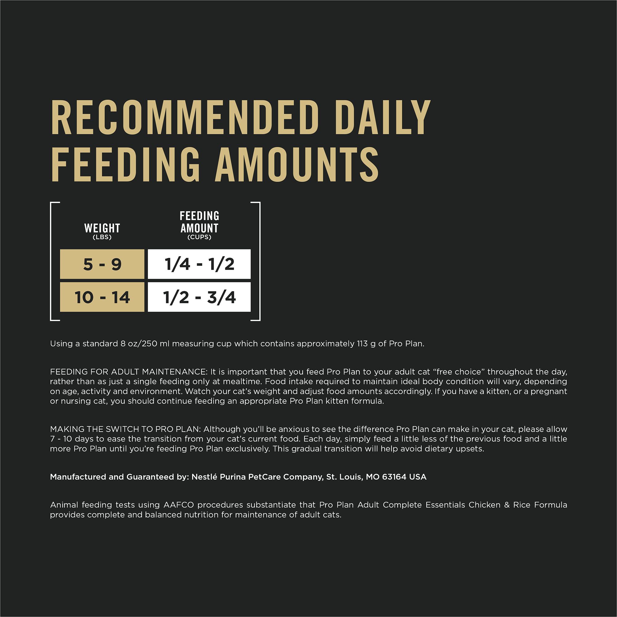 Purina Pro Plan Complete Essentials Adult Dry Cat Food - With Vitamins, Probiotics, Chicken & Rice - Image 5