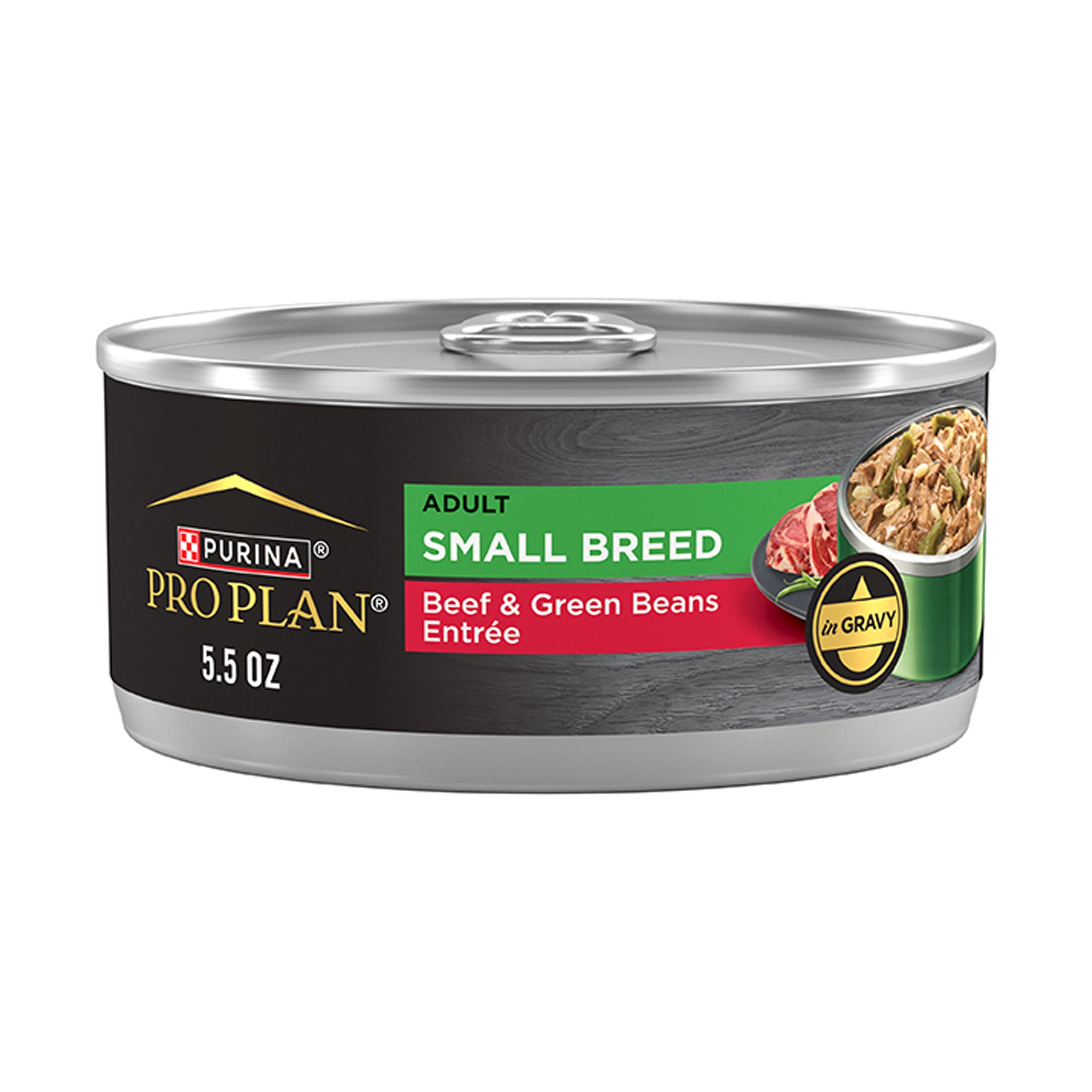 Purina Pro Plan Small Breed Adult Dog Wet Food - Beef & Green Beans Entree in Gravy,