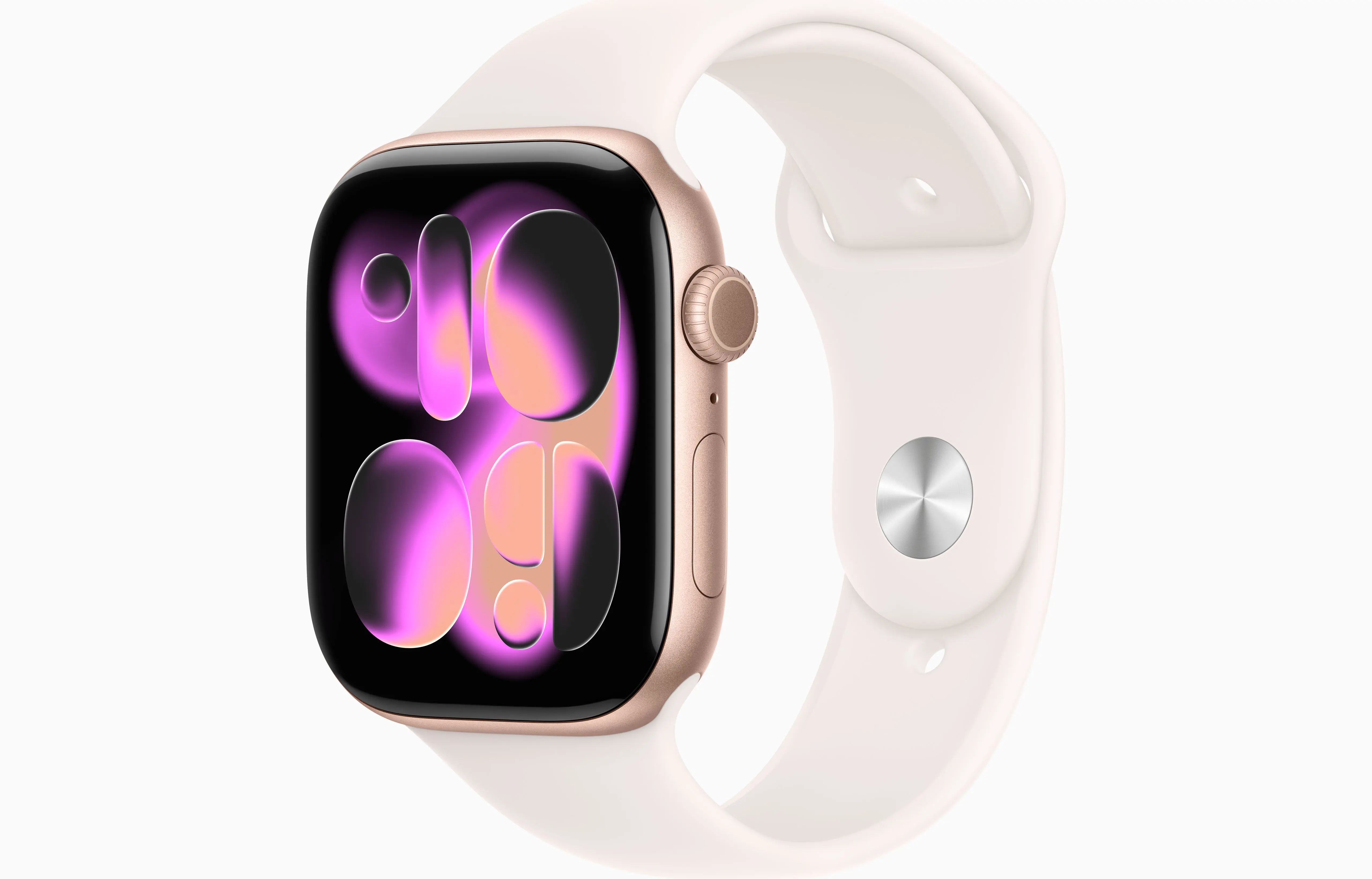 Apple Watch Series 11 Aluminum GPS – Rose Gold (Light Blush Sport Band)