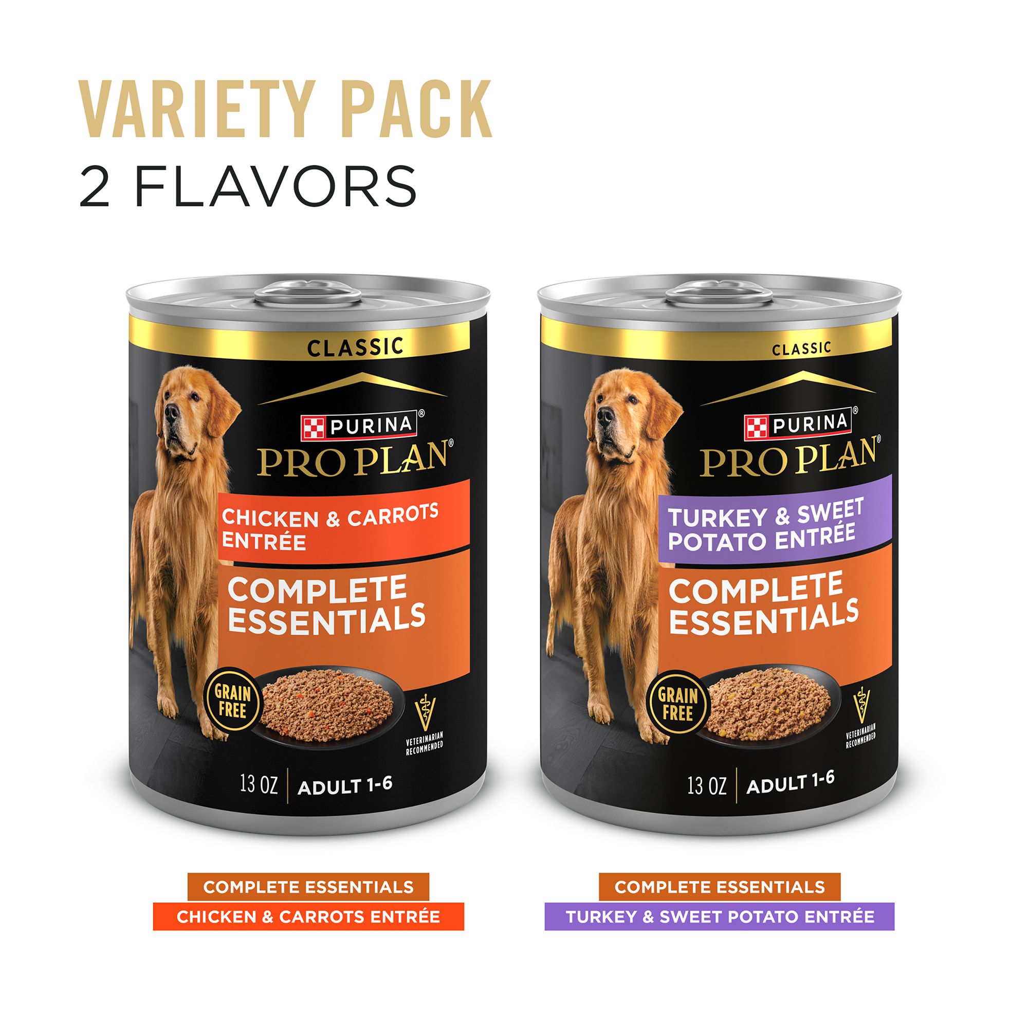 Purina Pro Plan Complete Essentials Adult Wet Dog Food Variety Pack – Grain Free, 13 oz, 12 Count - Image 4