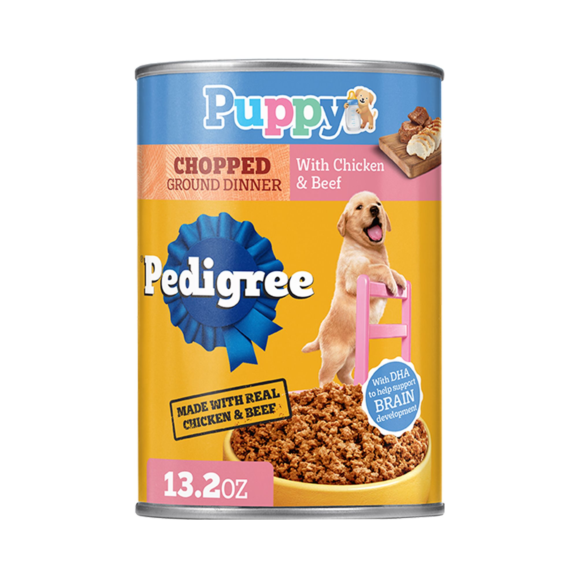 Pedigree® Chopped Ground Dinner Puppy Wet Dog Food - Heathy Brain Development - Image 1