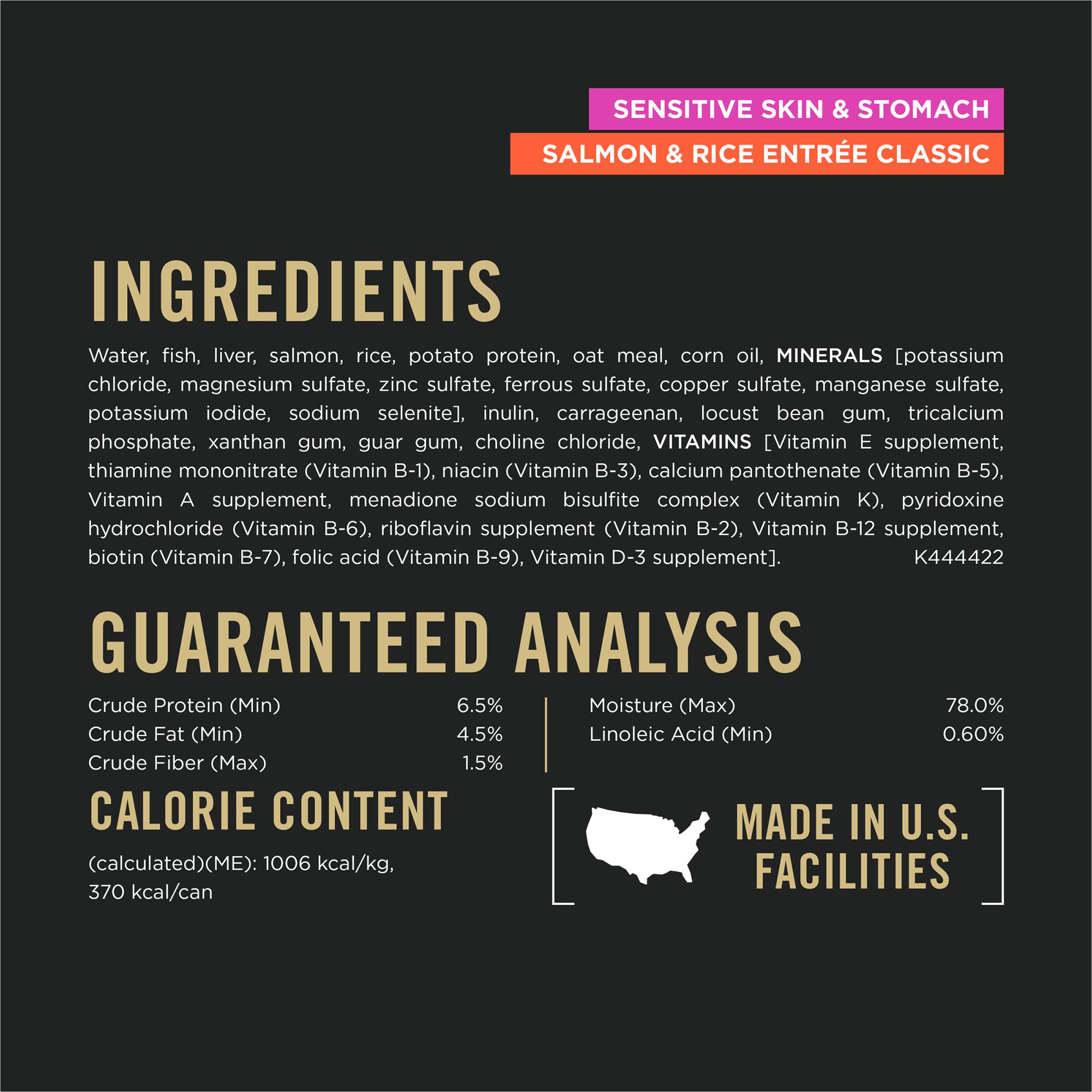 Purina Pro Plan Sensitive Skin & Stomach Adult Wet Dog Food - Image 3