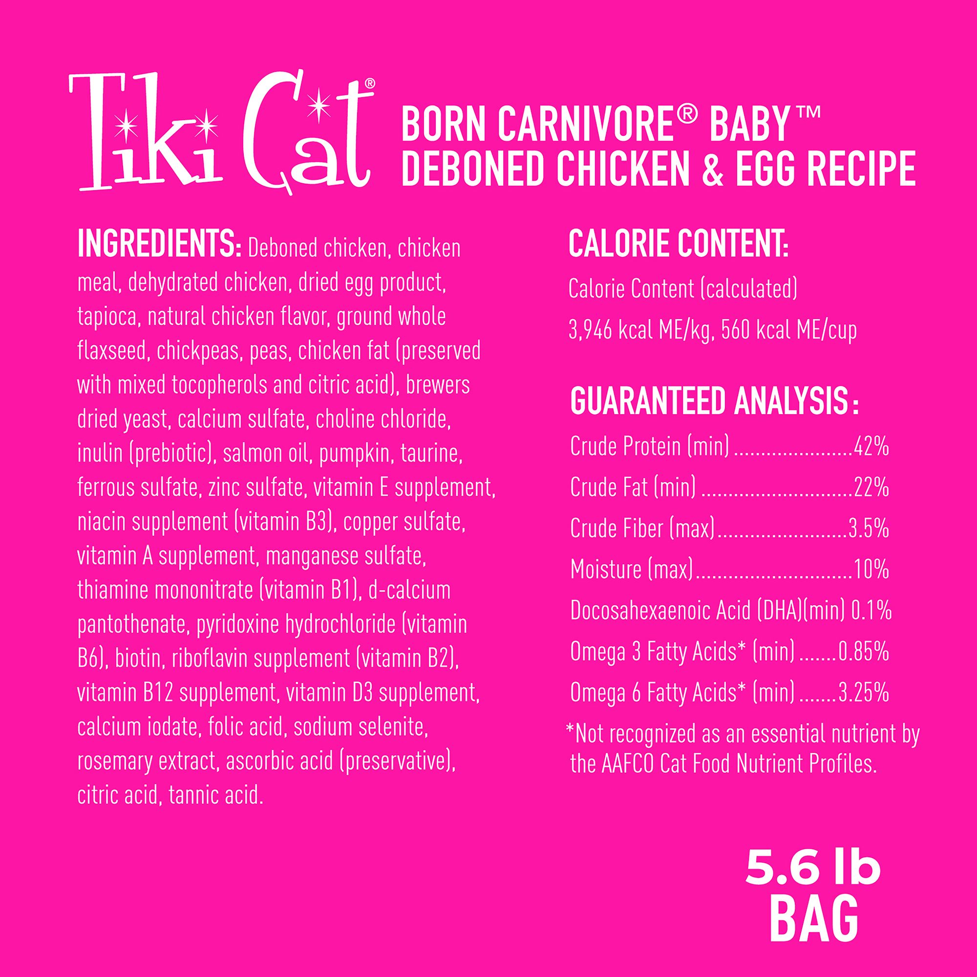 Tiki Cat® Born Carnivore® Baby for Kittens Food - Chicken & Egg, Non-GMO - Image 2