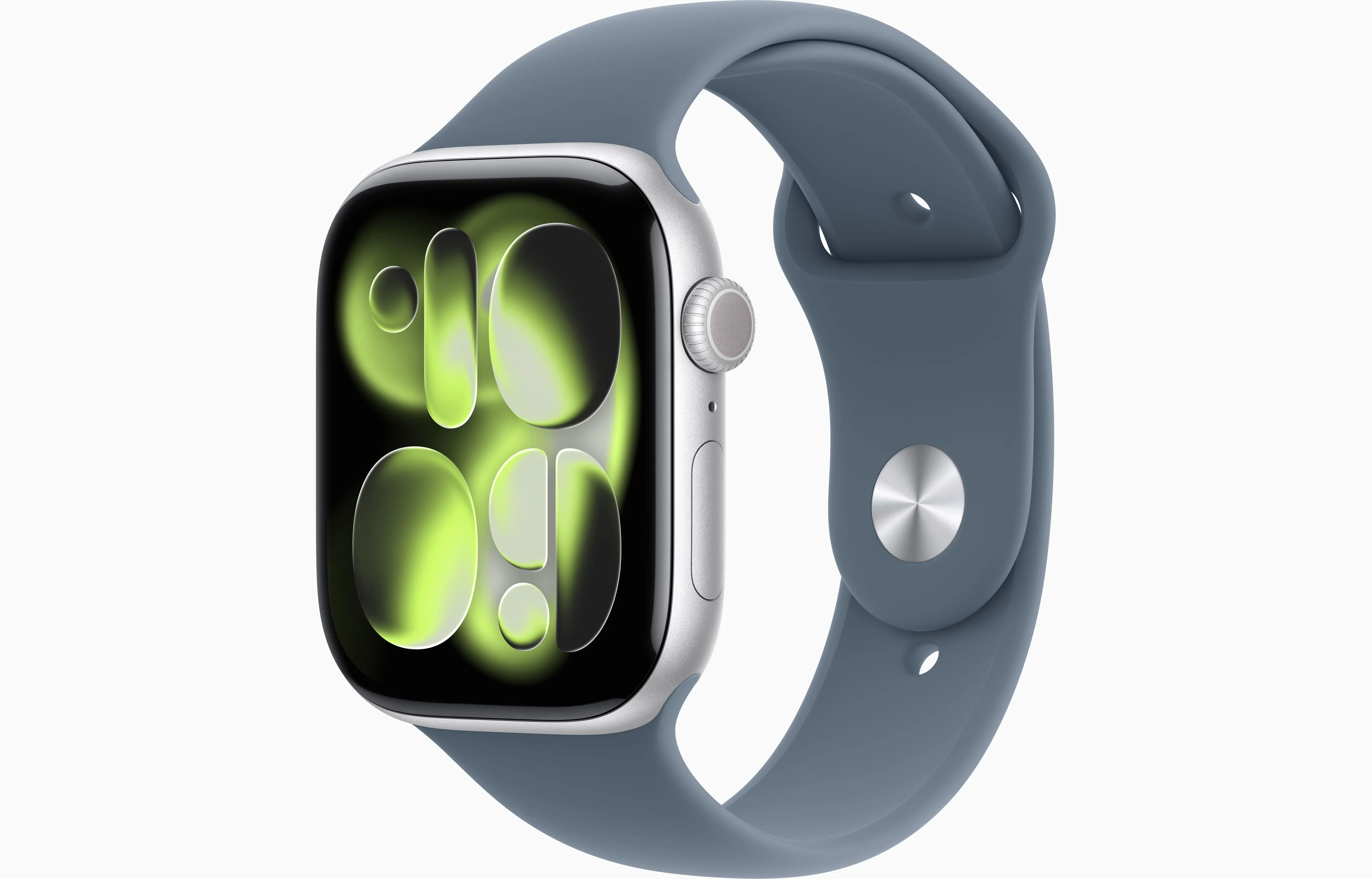 Apple Watch Series 11 Aluminum GPS – Silver (Anchor Blue Sport Band)