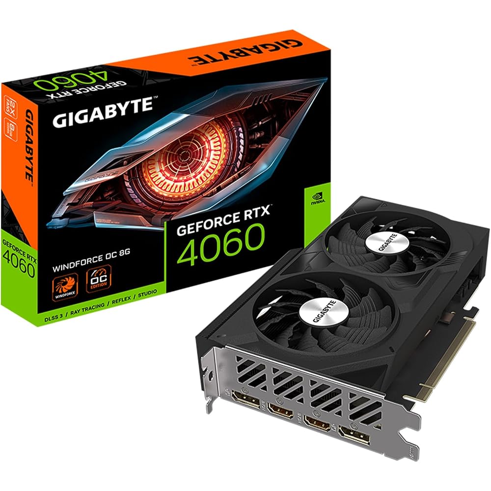 GIGABYTE GeForce RTX 4060 WINDFORCE OC 8G Graphics Card - Image 1