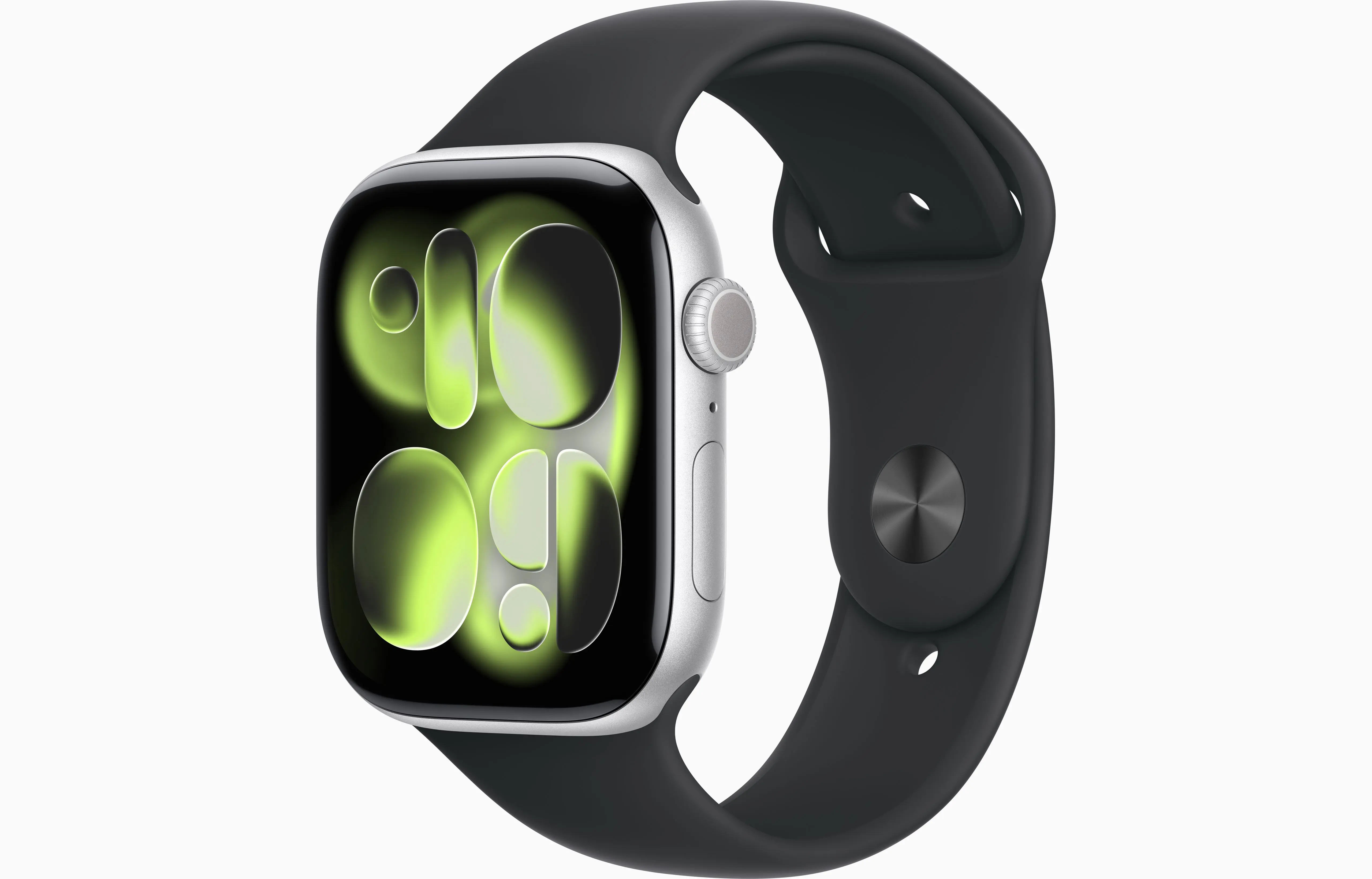 Apple Watch Series 11 Aluminum GPS – Silver (Black Sport Band)