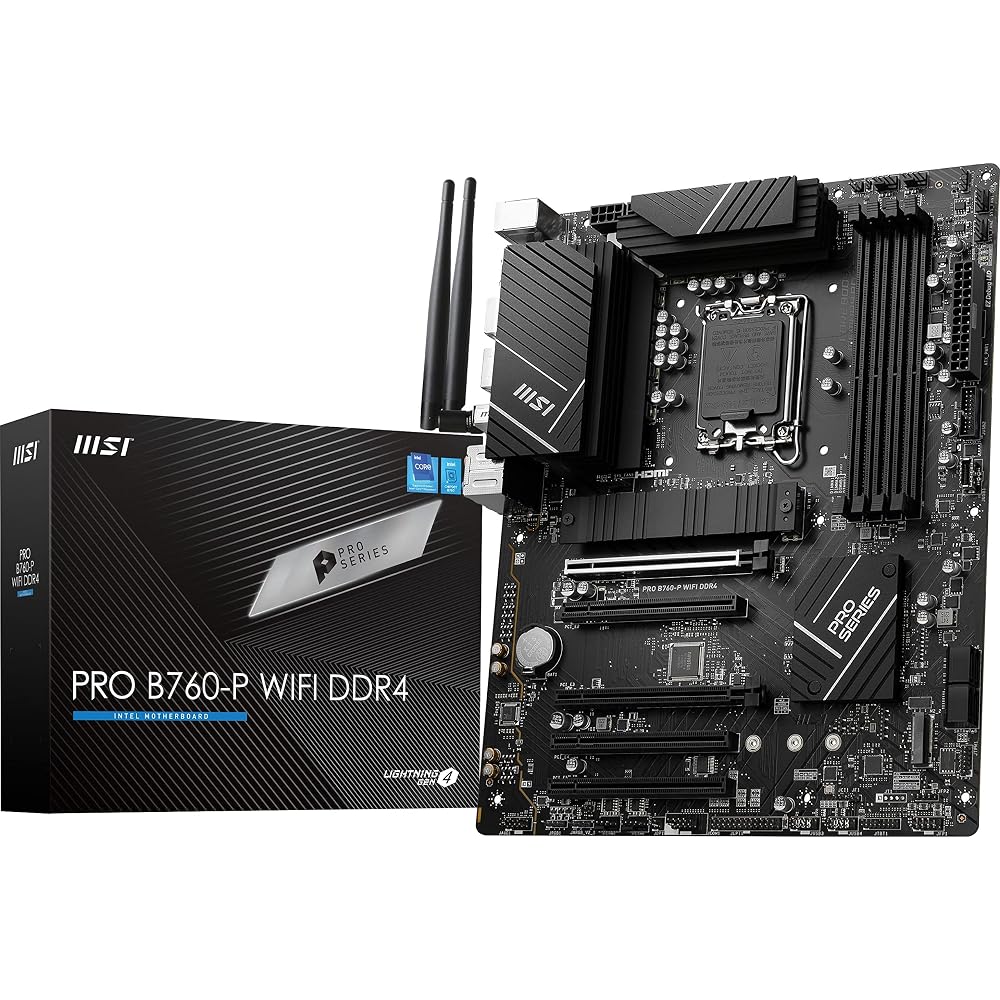 MSI PRO B760-P WiFi DDR4 ProSeries Motherboard - Image 1