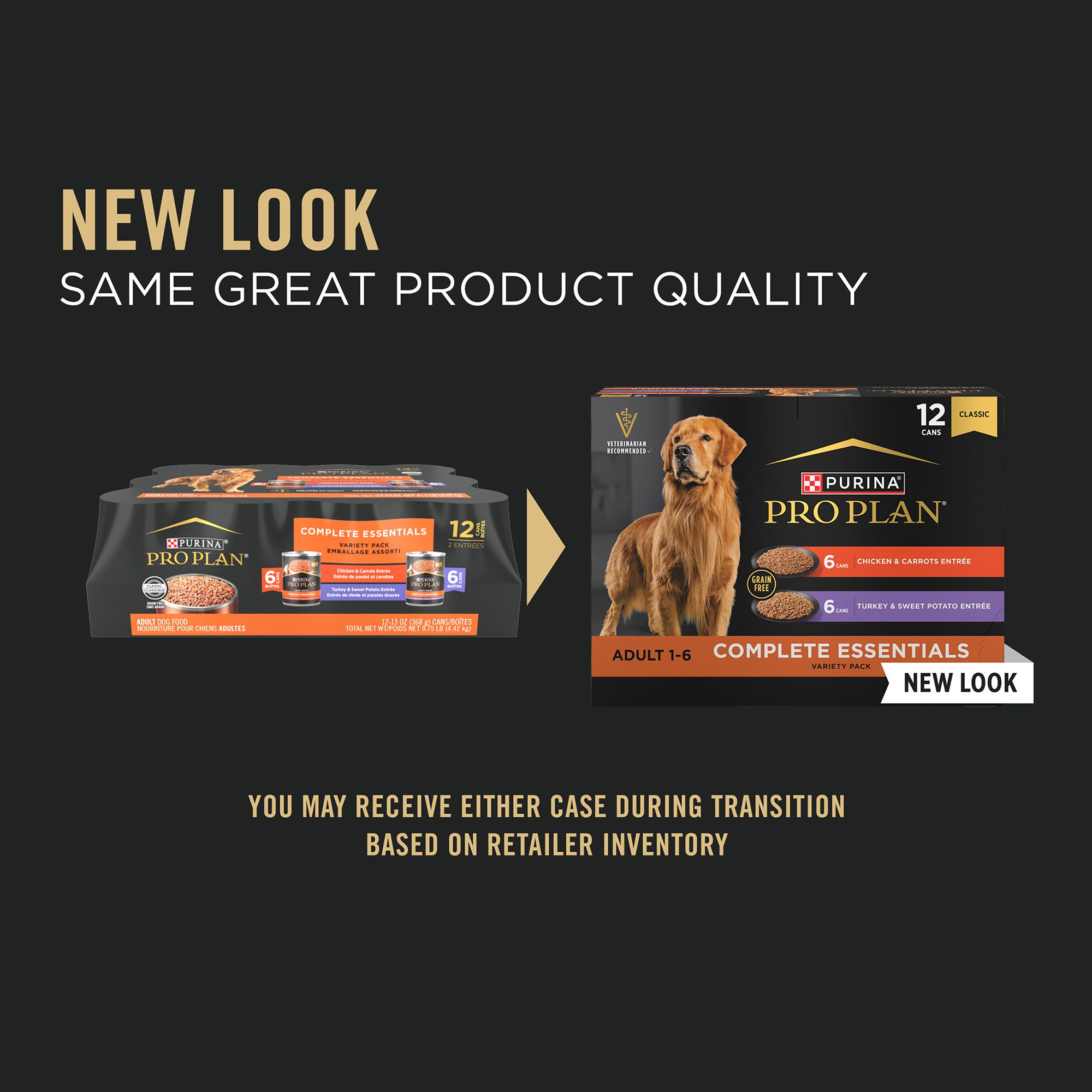 Purina Pro Plan Complete Essentials Adult Wet Dog Food Variety Pack – Grain Free, 13 oz, 12 Count - Image 2