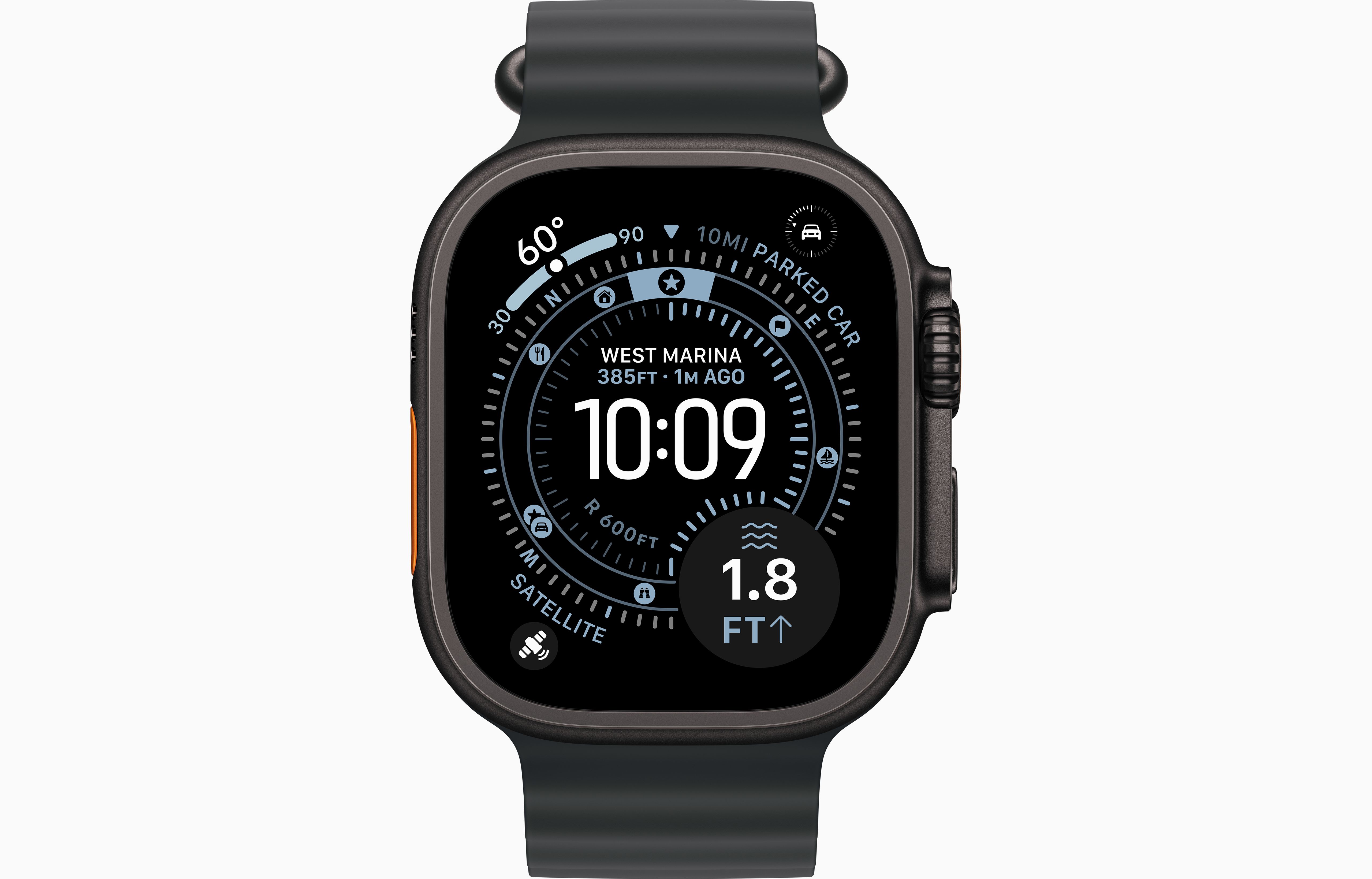 Apple Watch Ultra 3 GPS + Cellular, Black Titanium   Ocean Band - Image 2