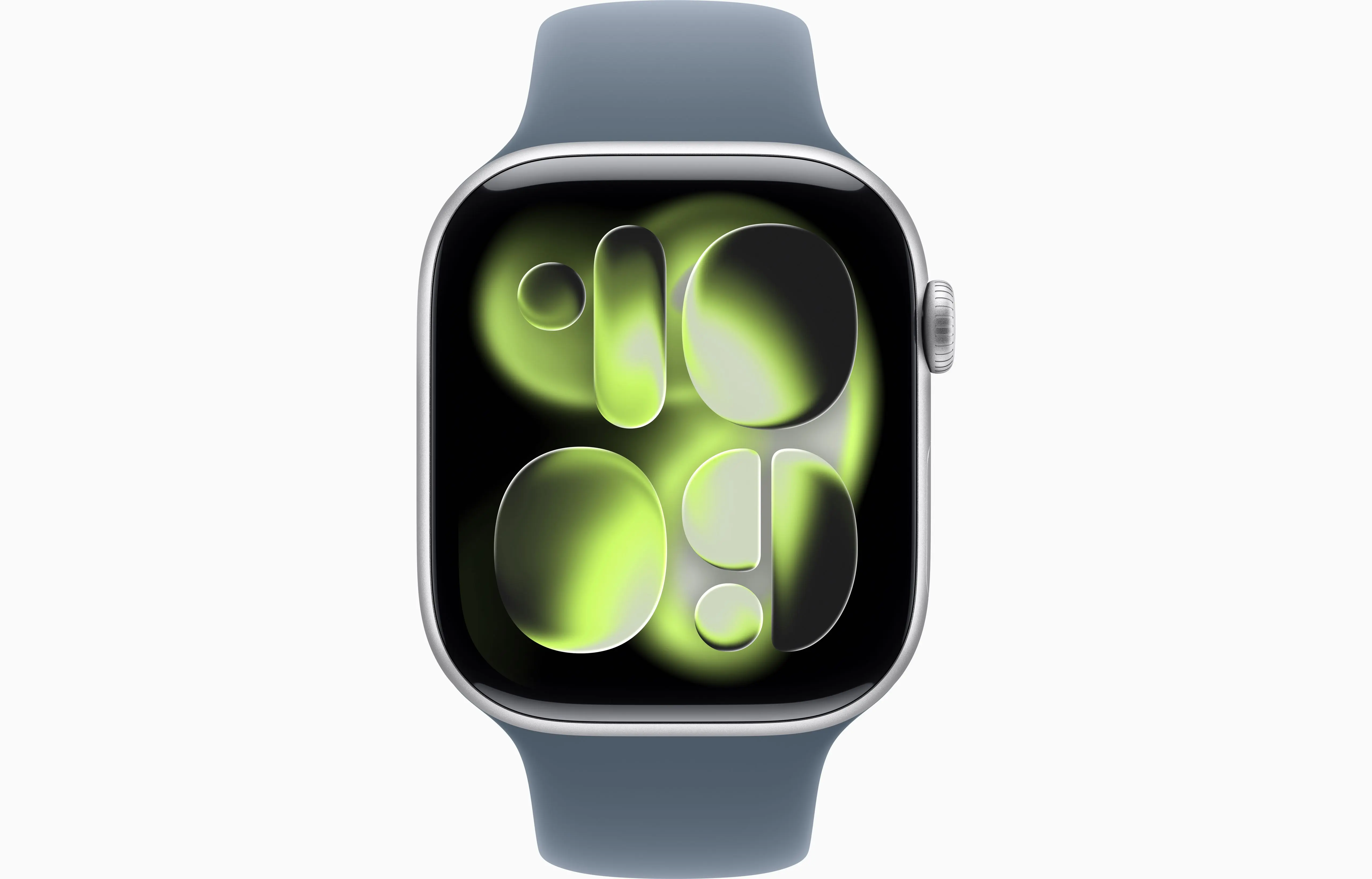 Apple Watch Series 11 Aluminum GPS – Silver (Anchor Blue Sport Band) - Image 2