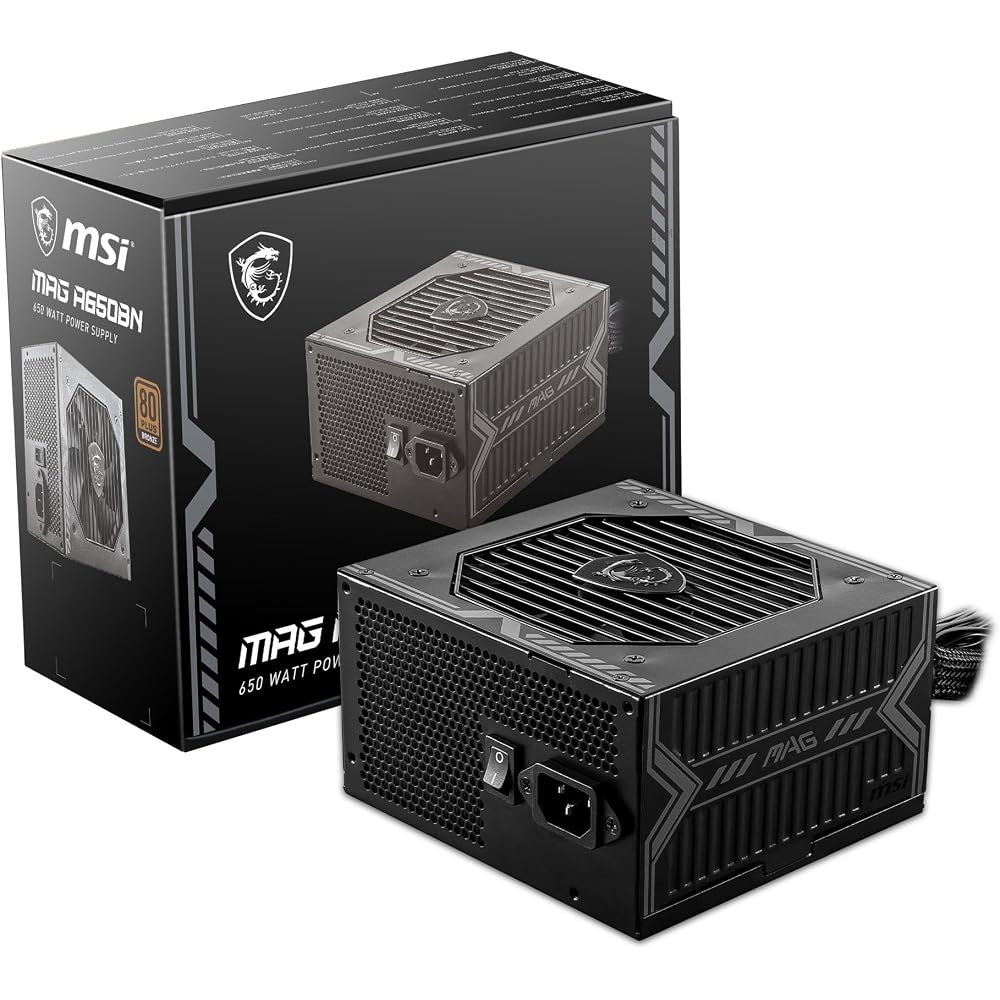 MSI MAG A650BN 650W Gaming Power Supply - Image 1