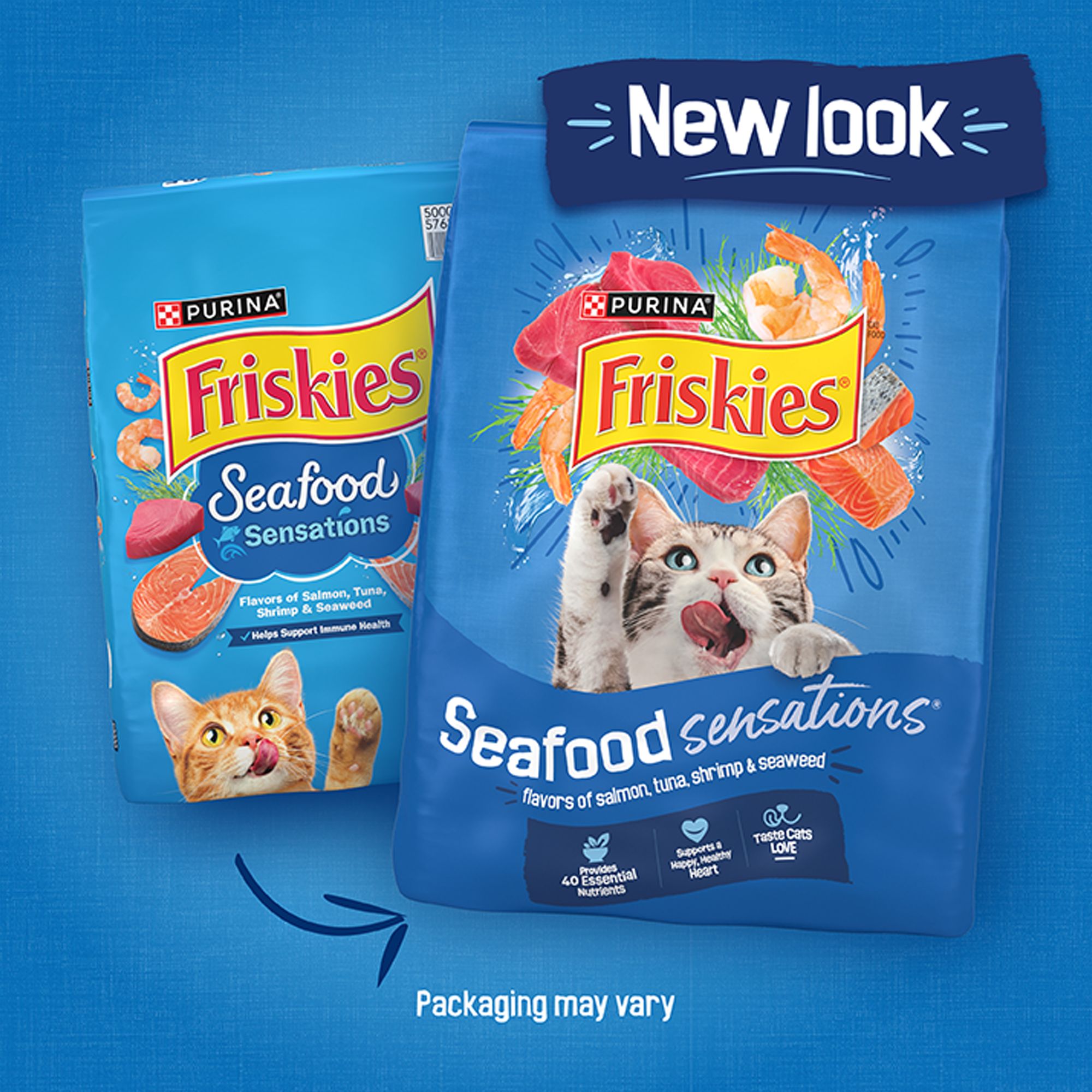Friskies Seafood Sensations Adult Cat Dry Food - Seafood
